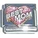 Clearly Charming Best Mom Heart Italian Charm