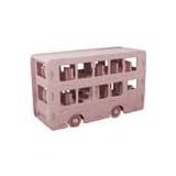 3-D Double Decker Bus Woodcraft Puzzle by Puzzled