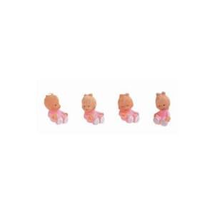 1-3-4-Mini-Babies-with-Pink-Trim-for-Favors-and-Decorations-Pkg-of-24