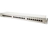 LogiLink Patchpanel 24-Port Cat5e RJ45  48,3 cm (19 Zoll) geschirmt grau