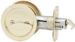 Kwikset Pb Rnd Priv Pockdr Lock 335 3 Cp Privacy Lockset Polished Brass