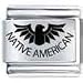 Native American Laser Italian Charm Bracelet Link
