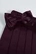 Bowtie and Cummerbund Set - Luxury Satin Berry