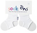 Sock Ons - WHITE 0-6 Months