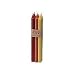 TAPERS AUTUMN BREEZE by TAPERS AUTUMN BREEZE SIX TAPERS, EACH 12 INCHES LONG. COLORS ARE BORDEAUX, TERRA COTTA & WHEAT. TAPERS ARE FRAGRANCE FREE, SMOKELESS & DRIPLESS AND BURN APPROX. 12 HRS