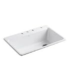 Kohler Riverbyâ¢ self-rimming single K-5871-4-0 White