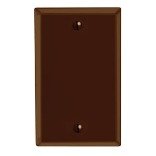 One Gang Blank Plate, Brown (20 pack)