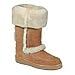Women's Minnetonka Genuine Sheepskin Cuff Boot - Sand Sheepskin