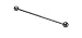 Industrial Barbell 14g- Black Solid Titanium Straight Barbell-1 & 1/2 inch (38mm) long-14 gauge Industrial Bar