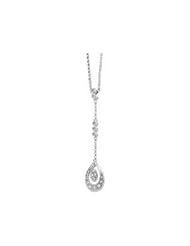 CleverEves 14K White Gold 1 6Cttw Diamond Necklace