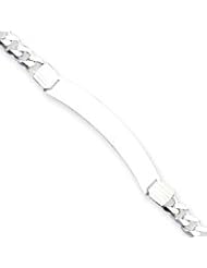 Sterling Silver ID Curb Link Bracelet QCD140-8"