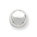 Jewelry : 14k White Gold Polished Half-Ball Post Earrings
