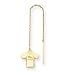 14K Denver Broncos T-Shirt Threader Earrings - NF636