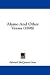 Alamo And Other Verses (1898)