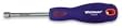 Westward 1CLL9 Nut Driver, Hex 6mm, Red, Steel