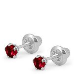 Cheap Girls Jewelry Baby & Toddler Silver January Birthstone Garnet Screw Back Earrings For Sale Cheap Girls Jewelry Baby & Toddler Silver January Birthstone Garnet Screw Back Earrings For Sale
