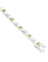 Sterling Silver Peridot Bracelet