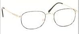 Computer Glasses with Clear Polycarbonate Double Sided
Anti-reflective Coating, Scratch Coating and Uv Protection -
Antique Gold Metal Frame with Stainless Steel Temples, Adjustable
Nose Pads and Spring Hinges - 53-20-140