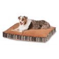 Petmate Microban Pet Bed Petmate Deluxe Pillow Bed with Microban, Gusseted Red/Gold Striped Chenille, 27-inch X 36-inch