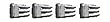 Ammo Clips (Silver) - LEGO Compatible Brickarms Weapon Ammo Clips (Silver) - LEGO Compatible Brickarms Weapon
