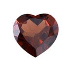 4.04 Cts of 10x10 mm Heart Loose Garnet (1 pcs ) Gemstone
