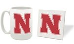 Nebraska Cornhuskers Mug & Coaster Combo