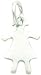 Sterling Silver Girl Charm title=