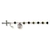 Sterling Silver / Jade Rosary Bracelet