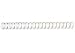 DDS MUST BE ORDERED IN MULTIPLES OF CASE QTY=20, BINDING COMBS PLASTIC - WHITE 3