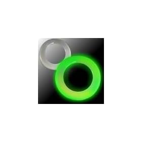 7" Green Glow in the Dark Plastic Throwing Ring