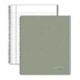 11jrzJfjsXL. SL160  Green Linen Notebooks with College Ruled Perforated Sheets, 1 Subject, 8 1/2 x 11  Category: Ruled and Subject Notebooks