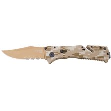 Trident Desert Camo Zytel Handle Tan Blade ComboEdge