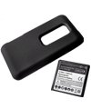 Htc Evo 3D Replacement Lithium-Ion Extended Battery with Black Cover (3500m ....