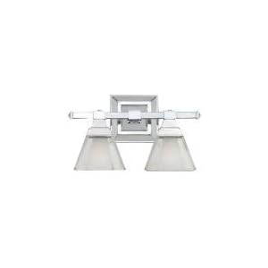 Sea Gull Lighting 40040-05 Buckingham Two-Light Vanity, Chrome Finish with Clear... by 