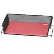 Office Depot(R) Metro Mesh Self-Stacking Letter Tray, Black