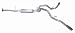 Dual Extreme Exhaust Kit Exits Behind Rear Tire At An Aggressive Angle Incl. Muffler/2.25 in. Pipes3.54 in. Stainless Tips/Hangers/Clamps Stainless