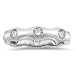 0.55 Cts Diamond Mens Wedding Band in 18K White Gold