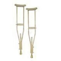 Drive Medical Wood Crutch with Comfortable Underarm Pad and Handgrip, Youth