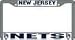 New Jersey Nets Chrome License Plate Frame