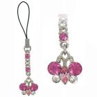 Review Kondor  / Swarovski Beautiful Pink/Clear Mobile Phone Butterfly Dangly