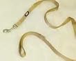 Nylon Lead W/ Swivel Snap, 5/8" x 4' Gold