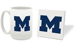 Michigan Wolverines Mug & Coaster Combo
