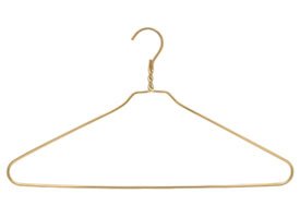Oversized 20 Inch Thick Aluminum Hanger - Gold