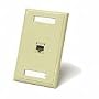 1-Port Cat5e Rj45 Configured Wall Plate - White
