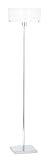 Contempo Chrome and Frosted Glass Floor Lamp