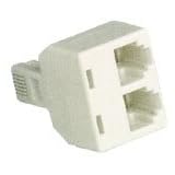 US19 Double adaptor 6P4C - bulk