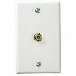 Audiovox Wht Coax Wall Plate Vh61n Video Accessories & Fittings