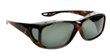 Fitovers Eyewear - Economy Collection - Small with Tortoise Frame/polarized Gray Lens - Designed to Be Worn Over Glasses That Are 5 - 5/7" W X 1 - 2/3" High