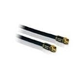 Philips SDW5206M/17 RG6 Compression F Connectors Quad Shield Cable (25 feet)