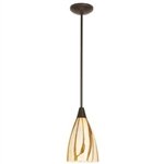 Access Lighting - 23206-SAT LAV: Safari - 1 Light Italian Art Glass Pendant - Satin Finish... by Access Lighting